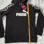 Puma Hoodie Women’s Amplified Long sleeve logo black and white size Medium Photo 7