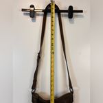 Frye Melissa Swing Dark Brown Leather Crossbody shoulder bag adjustable strap Photo 12