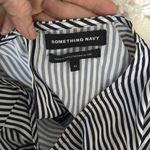 Something Navy  striped dress long sleeve size xs Photo 6