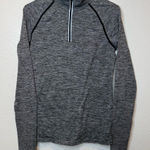 PINK - Victoria's Secret Pink Active Marl Seamless Workout Quarter Zip Lightweight Pullover Size Medium Photo 0