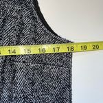 CAbi CeCe Shell Dark Gray Herringbone Tweed Zip Back Tank Top Photo 7