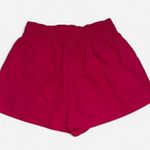 SheIn Hot Pink Smocked Elastic Waist Athletic Shorts - Size M Photo 3