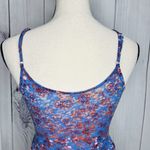 Free People Babydoll Peplum Tank Top Sz XS Blue Floral Bohemian Cottage Photo 9