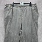 Just My Size 136.  Gray Elastic Jeans Boot Leg Denim Pants Plus 3X 22W/24W Photo 2