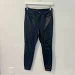 Free People  Womens Size 29 Vegan Leather High‎ Rise Long & Lean Pant in Black Photo 1