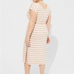 Torrid ‎ Midi Super Soft Dolman Sleeve Knit Dress Pockets Plus Size 4 4X Striped Photo 1