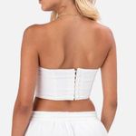 Adika White Denim Corset Top Photo 1