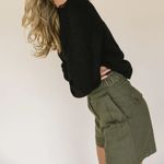 Bohme Remington Olive Green High Rise Shorts Photo 3