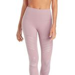 Alo Yoga  - Vision Sports Bra & High Waist Moto Leggings in Purple Photo 3