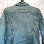 Gap Vintage jean jacket Medium mid wash pockets loose button up pockets stretch Photo 8