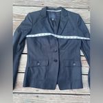 Banana Republic Two-Button Closure Femme Black Stretch Blazer, Size 8 Photo 1