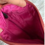 Coach  Orange Pink Horse Carriage Canvas Wristlet Photo 4