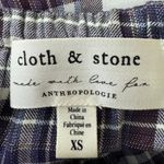 Anthropologie Cloth & Stone Glacier Plaid Top Size XS Photo 8
