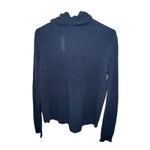 Ralph Lauren Lauren Women's Navy Blue Cowl Neck Waffle Knit Cotton Sweater L Photo 2