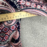 Charter Club  Sheath Dress Women Large Blue Paisley 3/4 Sleeve Stretch Boho Retro Photo 5