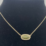 Kendra Scott  Elisa Gold Necklace with Green Jadeite Pendant Photo 0