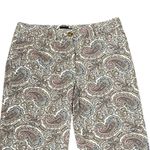 Talbots The Perfect Crop Pants Size 4 Multi Color Floral Stretch Womens 31X26 Photo 1
