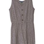 Good Luck Gem  Versona large womens soft taupe striped shorts romper sleeveless Photo 8