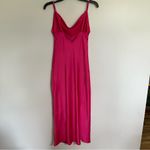 Paper Heart Women’s  Fuchsia Pink Slip‎ Dress Size XS Adjustable Strap Side Slit Photo 9