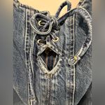 Free People We The Free Blue Denim Amina Jumpsuit size Large, NWOT Photo 12