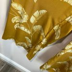 H&M Wide Leg Palazzo Pants Yellow Tropical Print Vacation Resort Wear Sz 14 NWT Photo 6