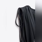 ZARA  New Black Sleeveless Draped Mini Balloon Casual Dress party Size M Photo 5