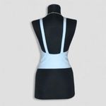 ZARA  Cropped Halter Tank Top Blue Ribbed Knit Size Small Photo 1