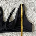 Good American New Women’s ways to wear front tie bikini top in black size Large Photo 3
