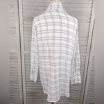 Pretty Little Thing Oversized Button Down B&W Windowpane Check Lightweight-8 Photo 2