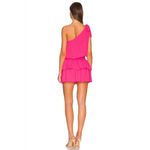 Amanda Uprichard McKinley Hibiscus One Shoulder Mini Dress Pink Ruffle XS NWT Photo 4