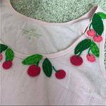 Victoria's Secret Victoria’s Secret vintage cherry embroidered tank top RARE size L Photo 2