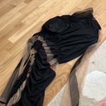 Mugler Swirl Patchwork Illusion Panel Asymmetric Long Sleeve Body Photo 11