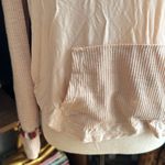 POL  Beige and Cream Women's Contrast Hoodie Small Photo 2