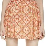 Free People Size 4 Orange Poppy Combo Mini Sailor Skirt Bohemian Vacation Cruise Photo 0