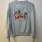 Vintage 90's Flintstones Crewneck Sweatshirt Size XL Embroidered Gray Photo 9