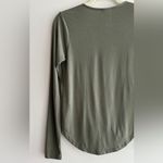 Alya Olive Green Twist Front Long Sleeve Top, Size XS Photo 13