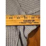 We The Free Gray Waffle Knit V Neck Long Sleeve Oversized Top Size S Photo 6