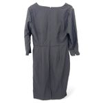 White House | Black Market WHBM 10 v-neck twist bodice crepe black cocktail dress Faux Wrap Womens Office Photo 2