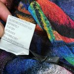 Creation Abstract Print Open Front 3/4 Sleeve Kimono Cardigan Women L Size L Photo 3