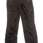 INC International Concepts Women's Black Embellished Ankle Cargo Pants Size 12 Photo 0