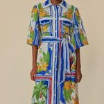 Farm Rio  Off White Tropical Destination Midi Dress S Photo 1