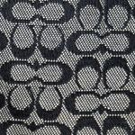 Coach Signature Black Gray C Monogram Logo Pouch Classic Vintage Wristlet Bag Photo 5