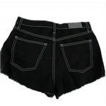 Carmar Shorts Womens 25 Black High Rise Distressed Denim Cutoff Made USA 0115228 Photo 2