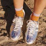 Anthropologie gola  silver low top torpedo sneakers size 8 Photo 2