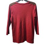 Ralph Lauren Lauren  Long‎ Sleeve Top Brown Shoulder Detail Ribbed XL Photo 1