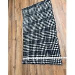 Loft  Black White Houndstooth Infinity Scarf Soft Knit Loop Winter Accessory Photo 4