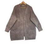 Barefoot Dreams  CozyChic Cardigan Sweater Taupe Gray Comfy Soft Size S/M Photo 0