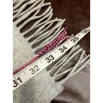 Burberry Scarf 100% Cashmere Made in Scotland Gray Pink Plaid 168x30cm Luxury Photo 10