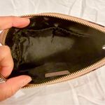 Burberry NWOT  Bridle Sequined Large Pouch, Metallic Pink/Check, Small Defect Photo 7