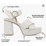 Journee Collection Womens Akeely Foam Mid Heel Platform Sandals Sz 9.5 Note Flaw Photo 13